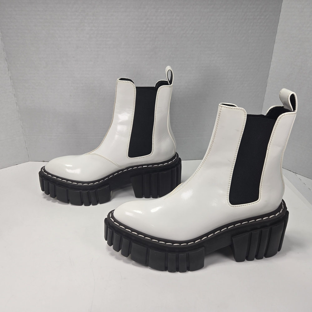 Stella McCartney Emilie Boot Dana White Platform Boots w/bag Size EU 37 US 6-6.5 - Picture 3 of 15